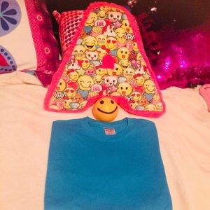 Blue plain T-Shirt short sleve